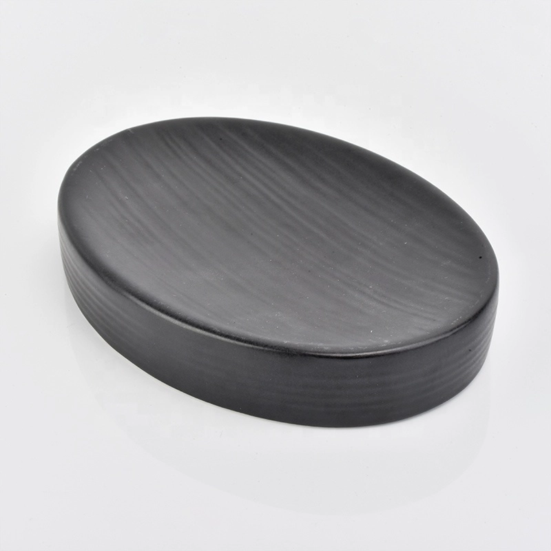 matte black oval soap dish toothbrush holder lotion dispenser bottle bathroom accessories set luxury