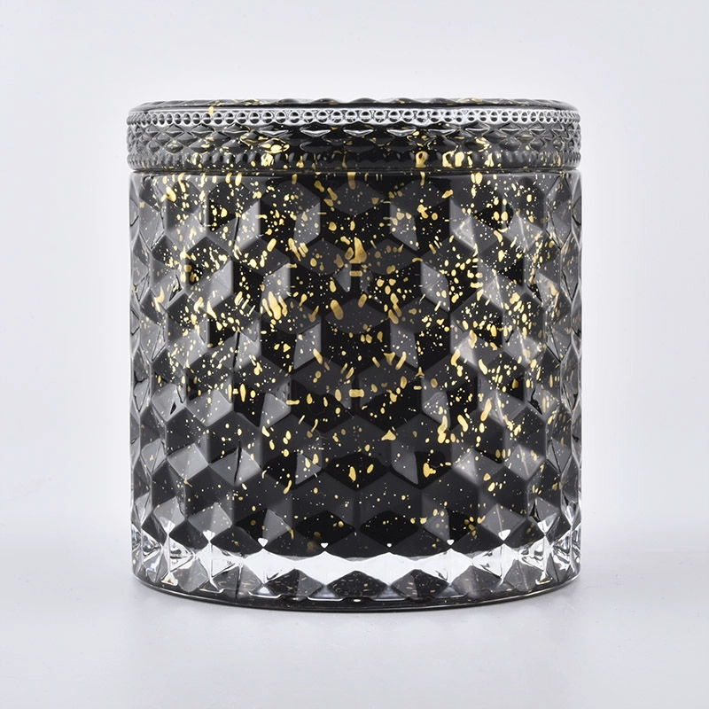 Hot Sale Glass Candle Jar With Lid