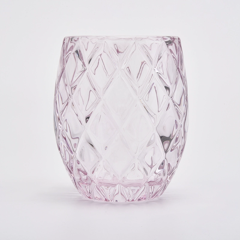 200ml Luxury Pink Candle Glass Jar  Wholesale