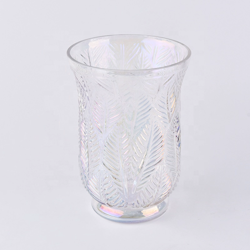 Luxury lotus decorative Glass Candle holder scented wholesales