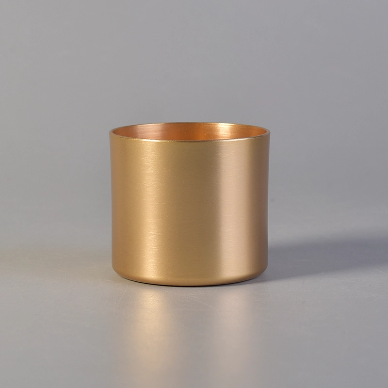 100ml Gold Metal Tea Light candle holder for travelling