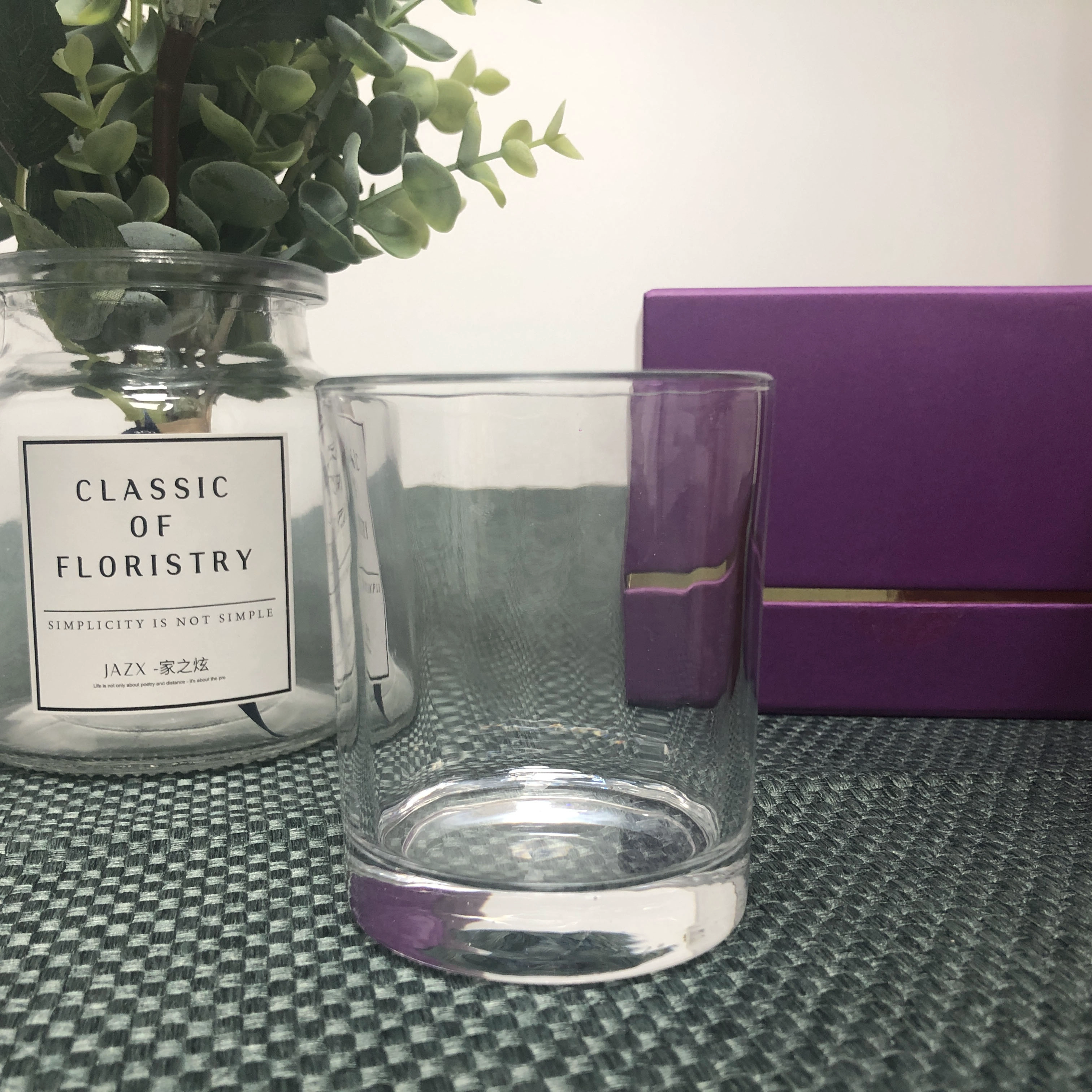 6oz 200ml Empty Clear Glass Candle Jar For Candle Making