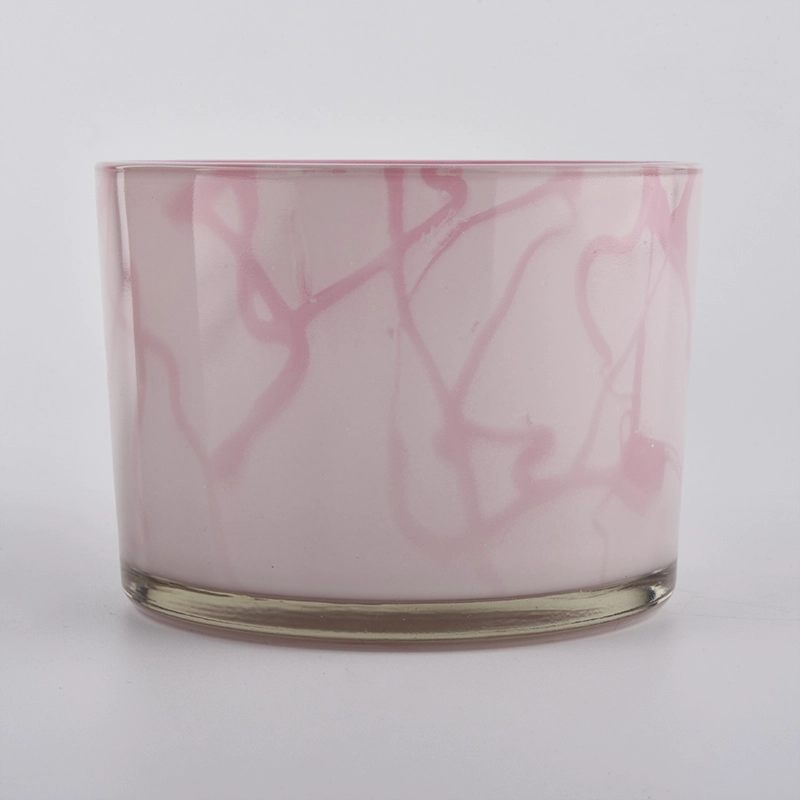 Pink Glass Jar Candle Wholesale