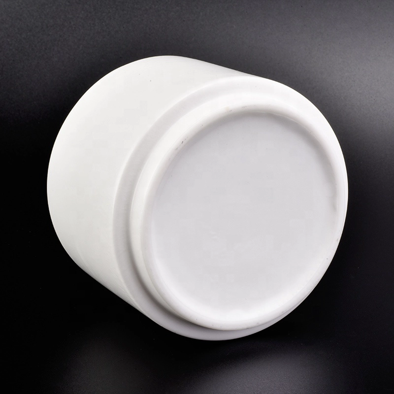 Wholesale 8 oz ceramic candle jar with lid