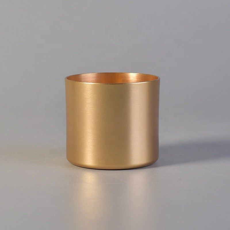 100ml Gold Metal Tea Light candle holder for travelling