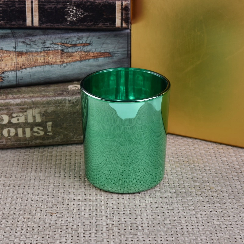 Luxury Metallic Color Glass Candle Jars