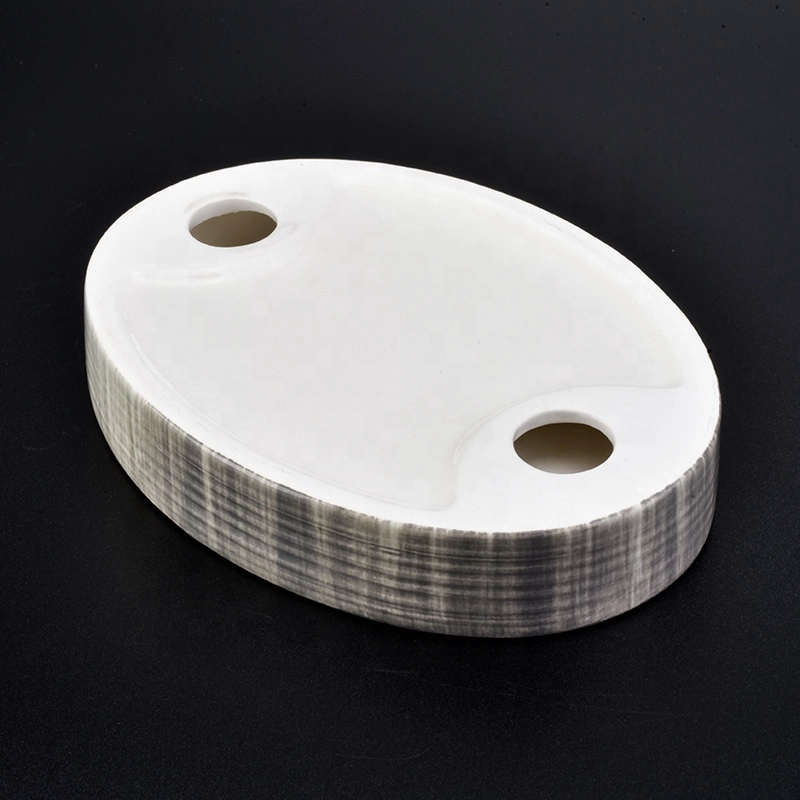 Ceramic bathroom accessories set lotion dispenser soap dish holder doubl toothbrush holder