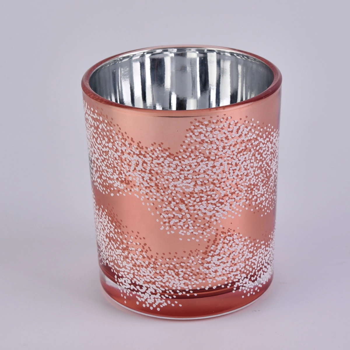 Sunny custom electroplated glass jar for candle making 10oz