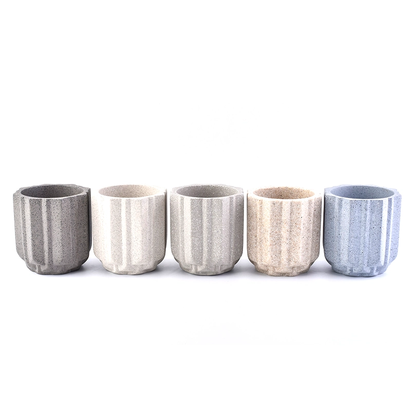 eco friendly 10oz concrete candle making empty jars containers