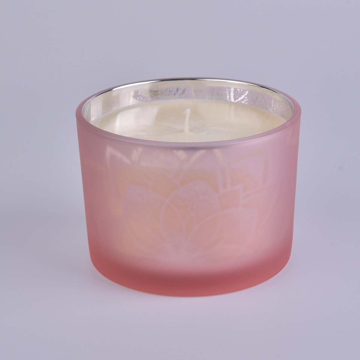 12oz glass candle jar with lid