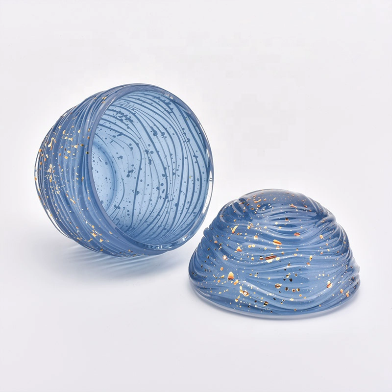 Egg shape unique Glass Candle holder home decoration