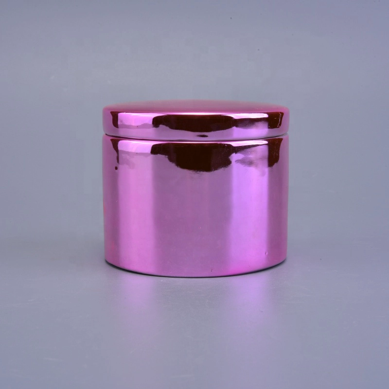 Color custom decorative empty candle tins with lid