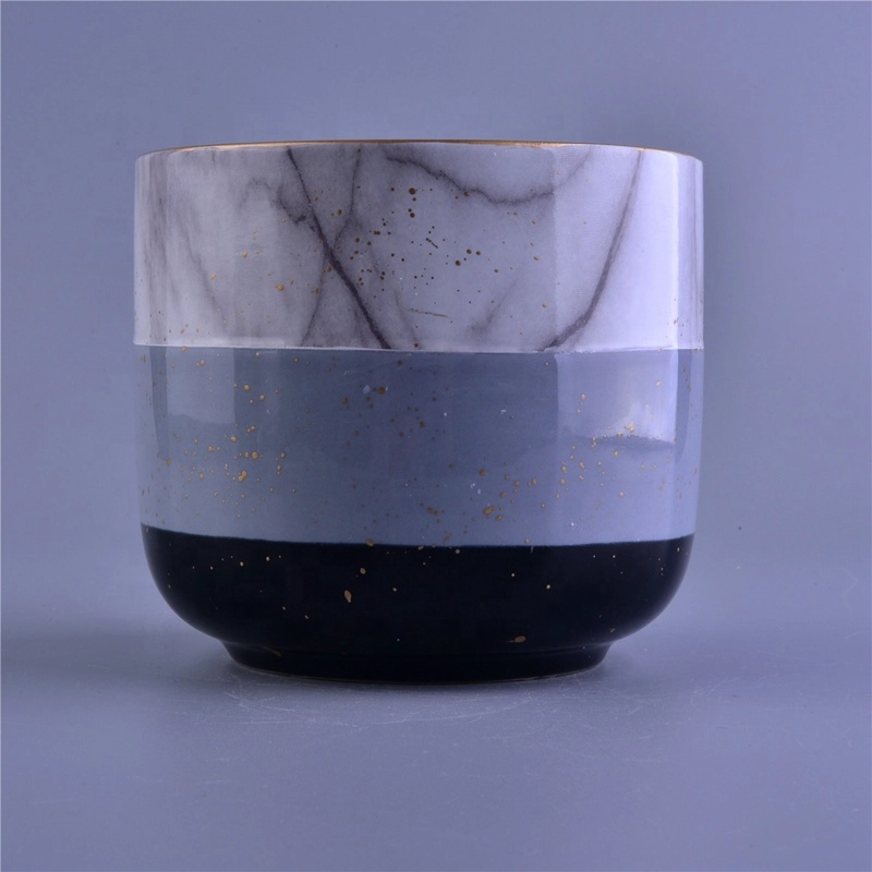 Wholesales christmas ceramic empty candle stick holders