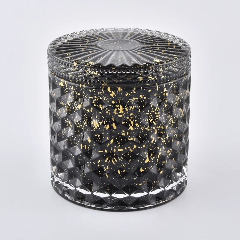 Hot Sale Glass Candle Jar With Lid