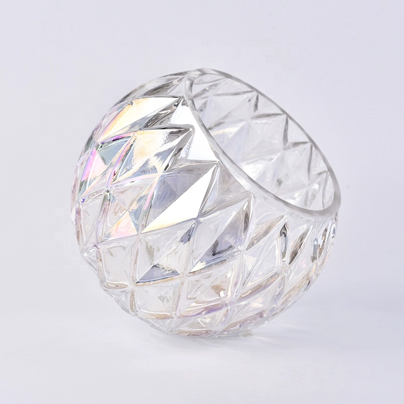 Round clear Glass Candle jar in bulk