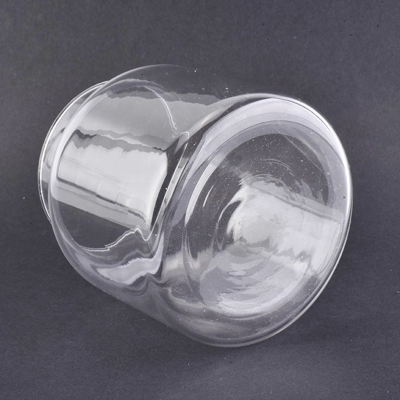 Transparent high Glass Candle container home decor