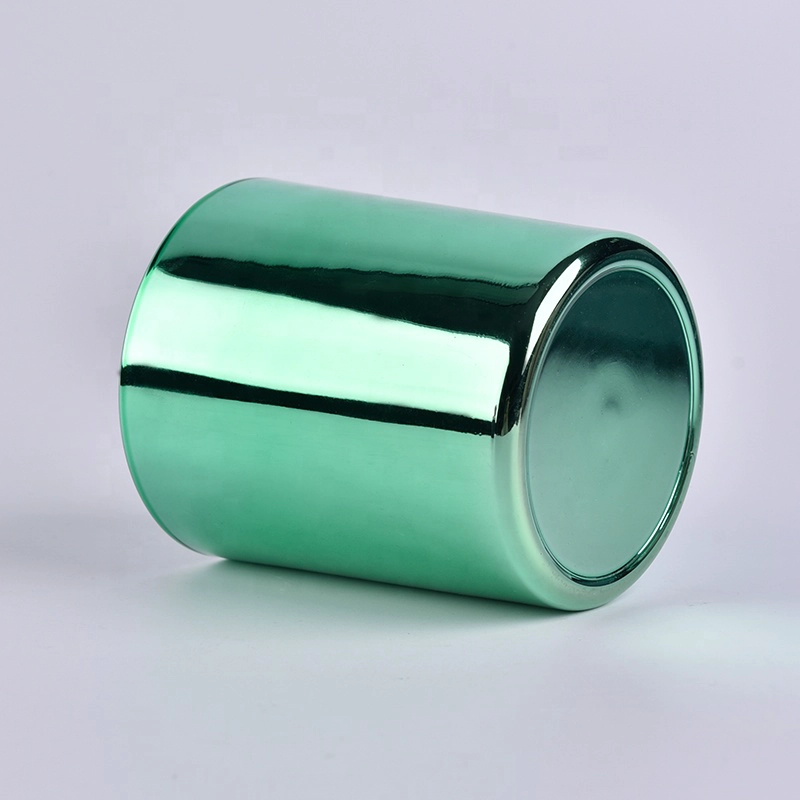 Luxury Metallic Color Glass Candle Jars