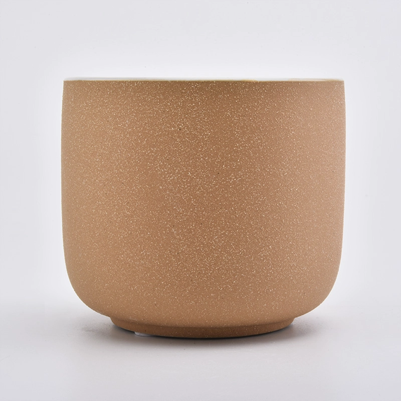 Fashionable empty ceramic candle jars for home decor candle making