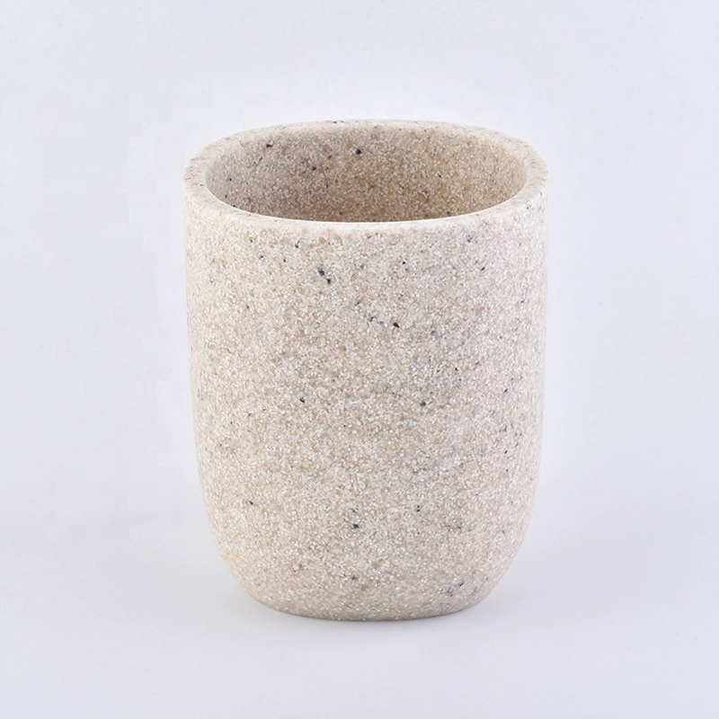 modern hotel complete 4-piece cement bathroom accessories with concrete toothbrush holder soap dish lotion dispenser