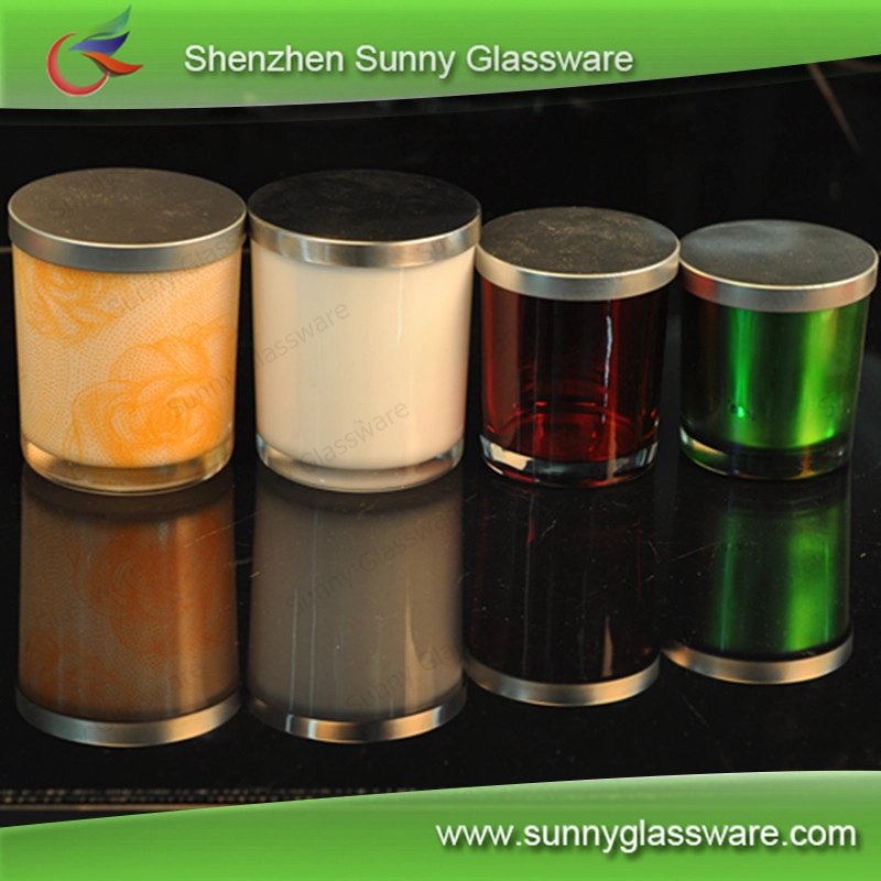 6oz 8oz 10oz 12oz glass candle jar