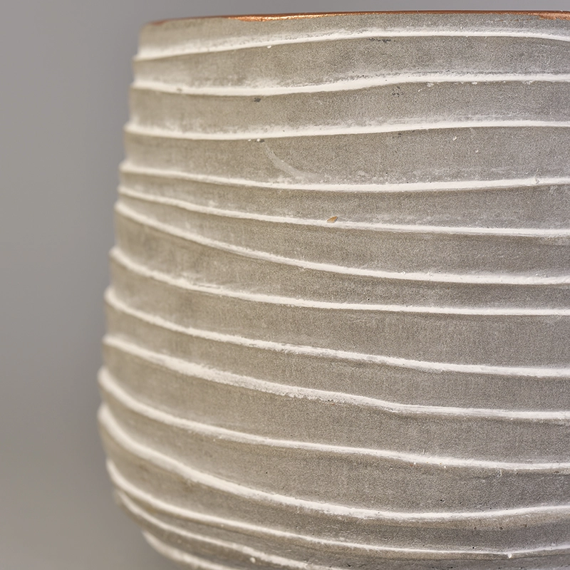 Unique design concrete candle jars
