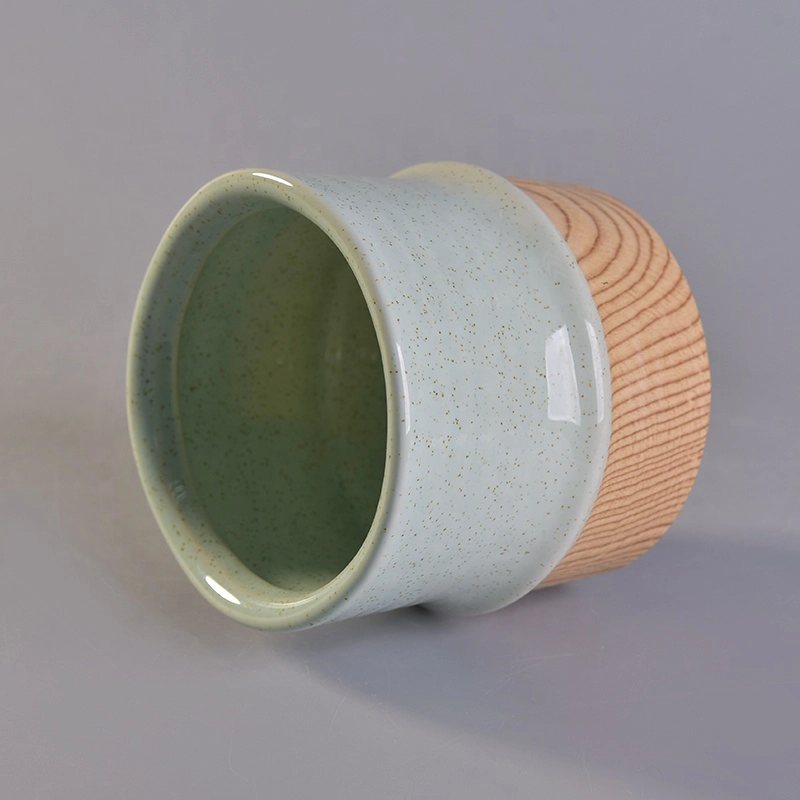 mini ceramic christmas tealight candle holder jar container vessel