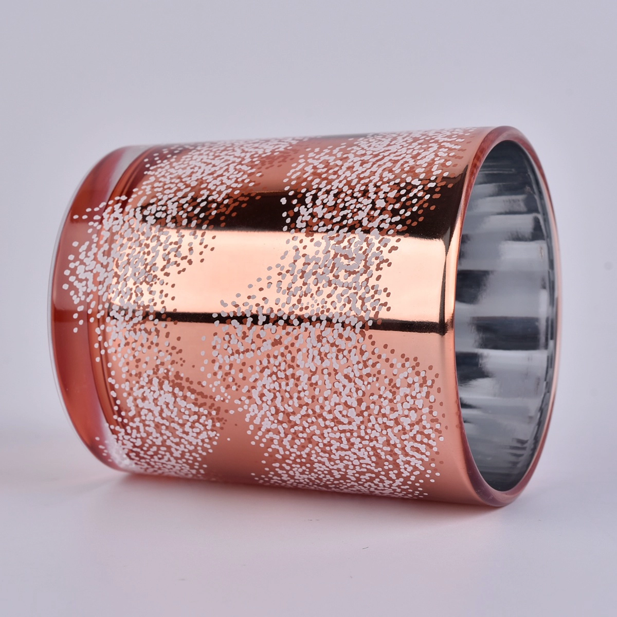 Sunny custom electroplated glass jar for candle making 10oz