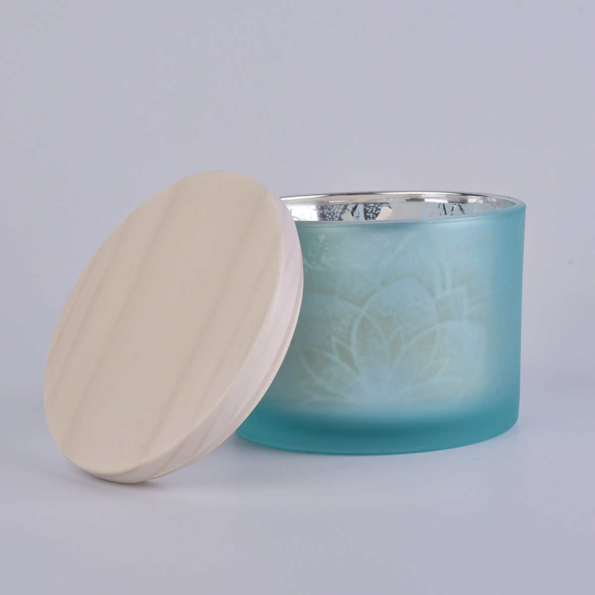 Wholesale Candle Glass Jars With Wooden Lids