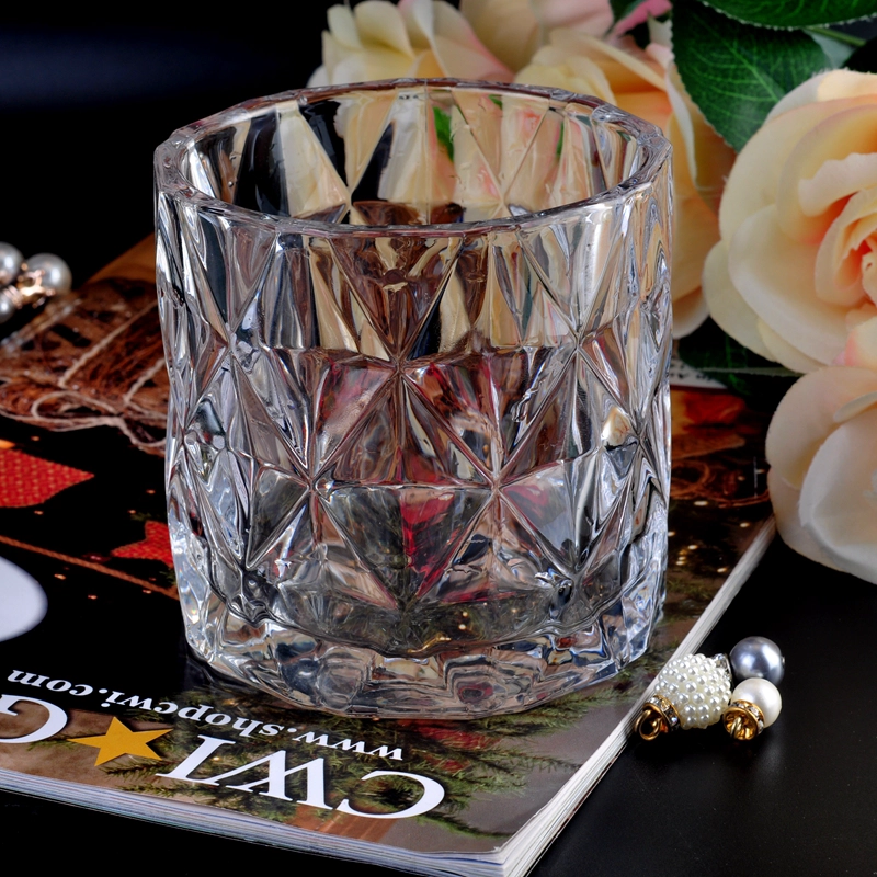 Wholesale Luxury Diamond Glass Candle Jars