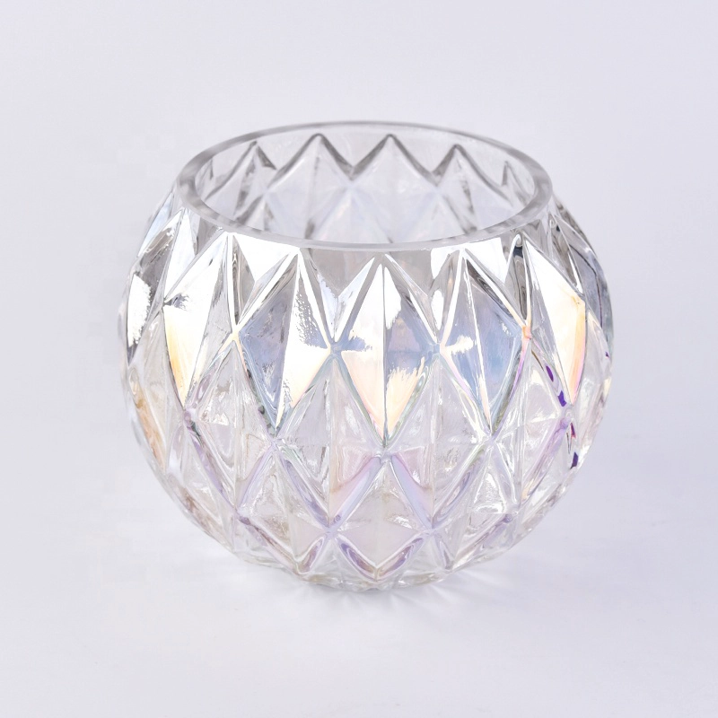 Round clear Glass Candle jar in bulk