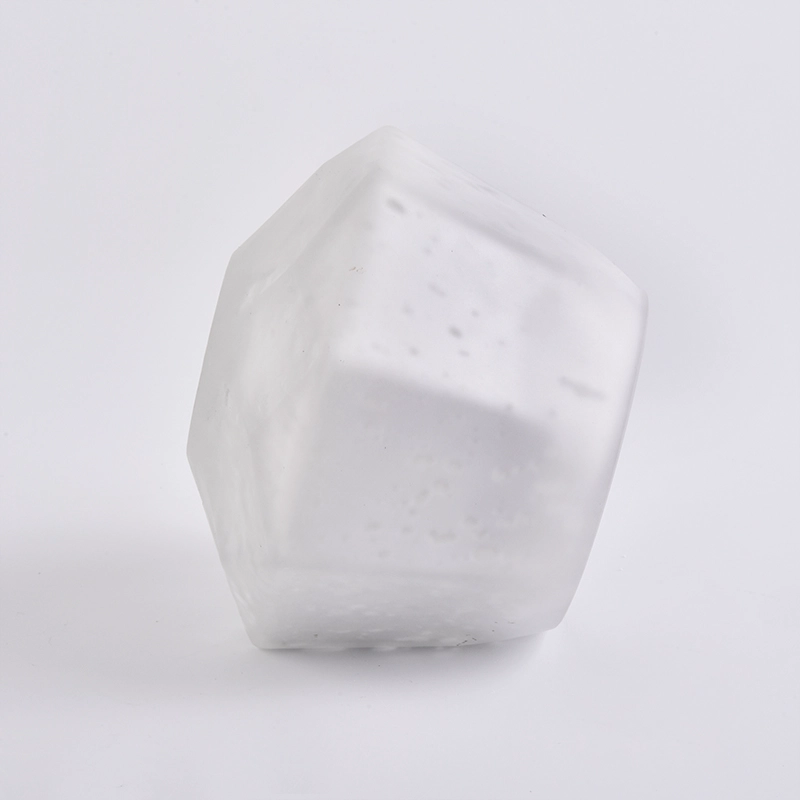 Wholesale 9oz mercury hexagon glass candle jars