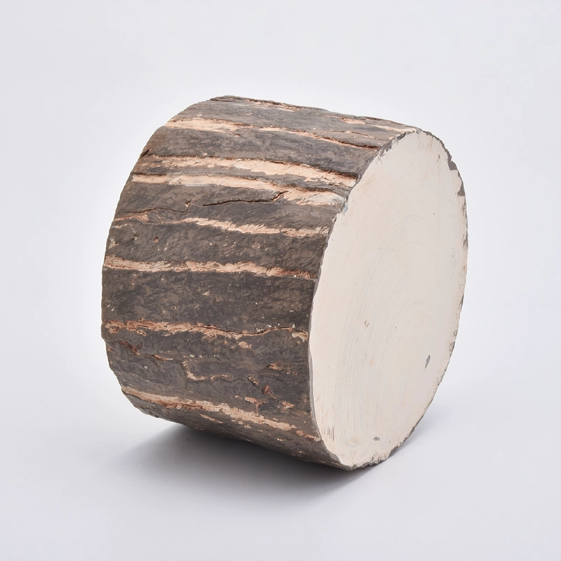 Decorative Tree Pattern Candle Holders With Concrete Material