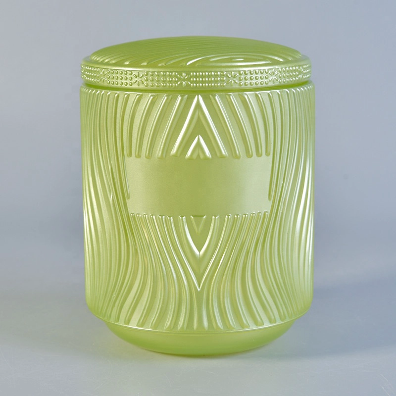 Luxury glass candle jar with lid for candle making 7 oz 8 oz
