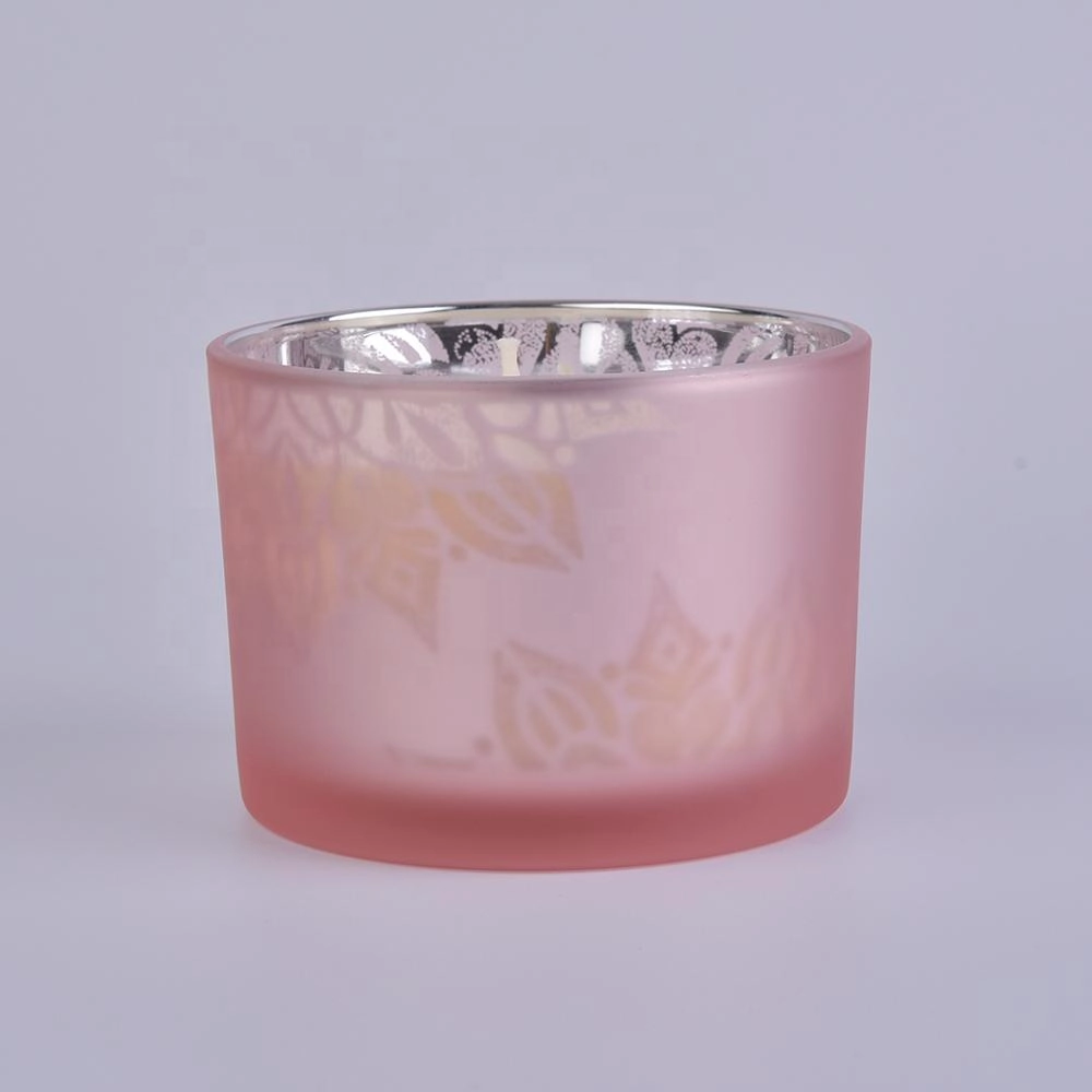 Luxury 12oz glass candle jar with lid