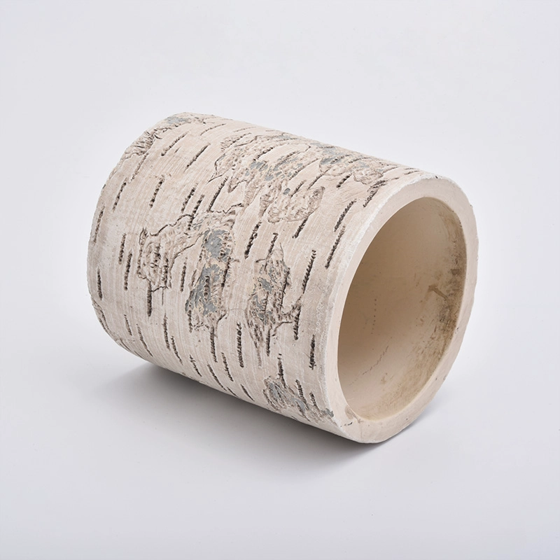 360ml Cylinder Shaped Concrete Candle Jar Wholesale