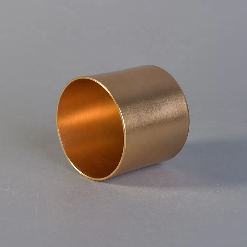 100ml Gold Metal Tea Light candle holder for travelling
