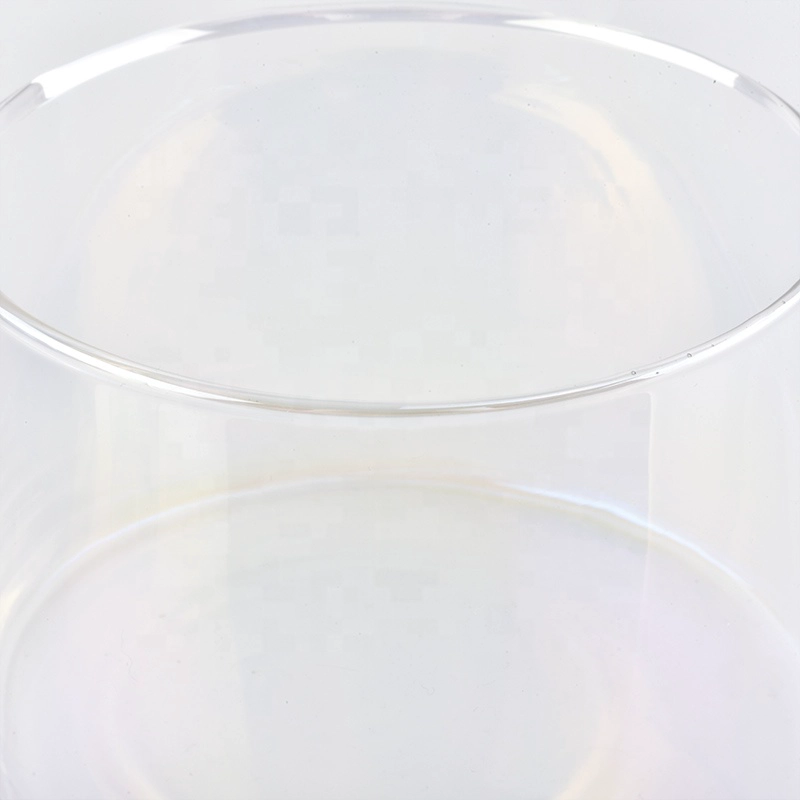 Clear Glass Candle container home decoration
