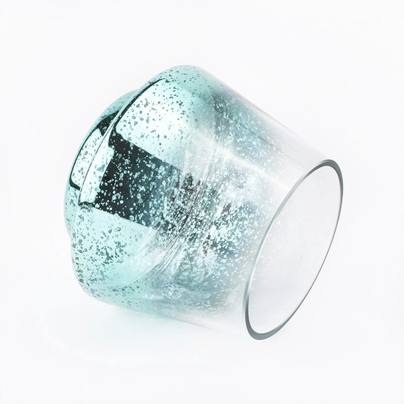 Beautiful Empty Mercury Glass Candle Jars