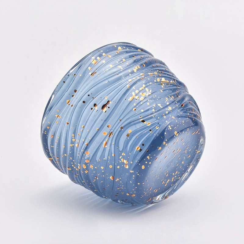 Egg shape unique Glass Candle holder home decoration