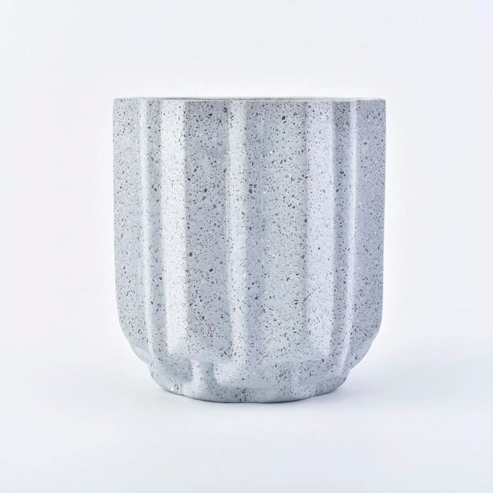 eco friendly 10oz concrete candle making empty jars containers