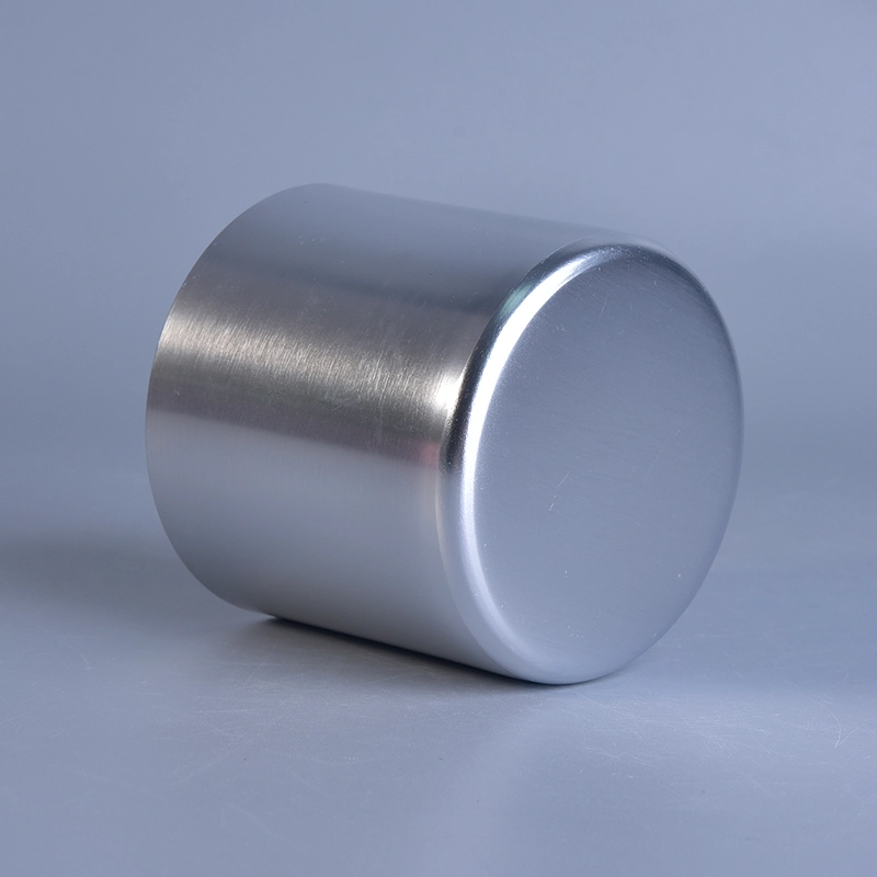 Luxury Silver Metal Candle Jars Wholesale