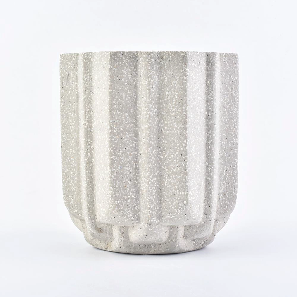 eco friendly 10oz concrete candle making empty jars containers
