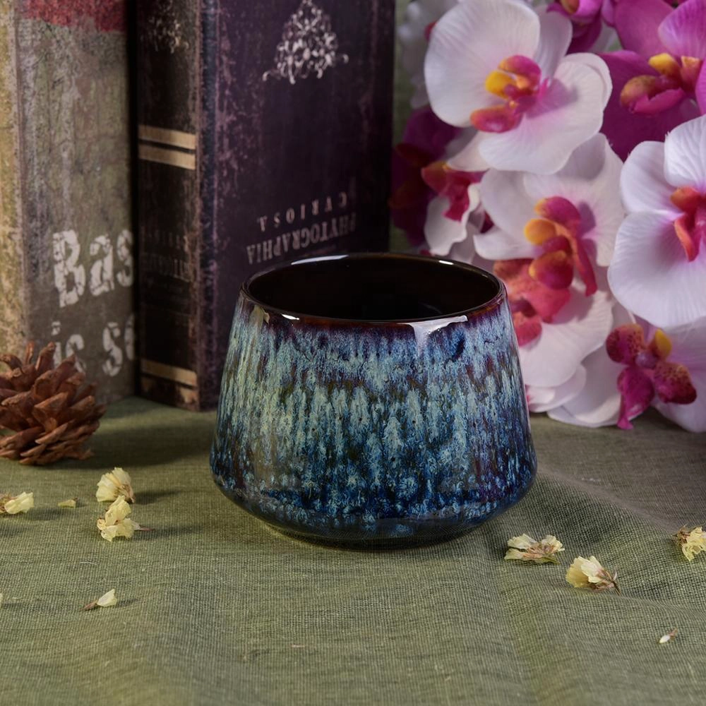 custom 10oz porcelain ceramic holder candle vessel jar for wedding