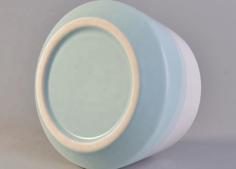 hand held dome shaped rustic ceramic candle making jars wholesale