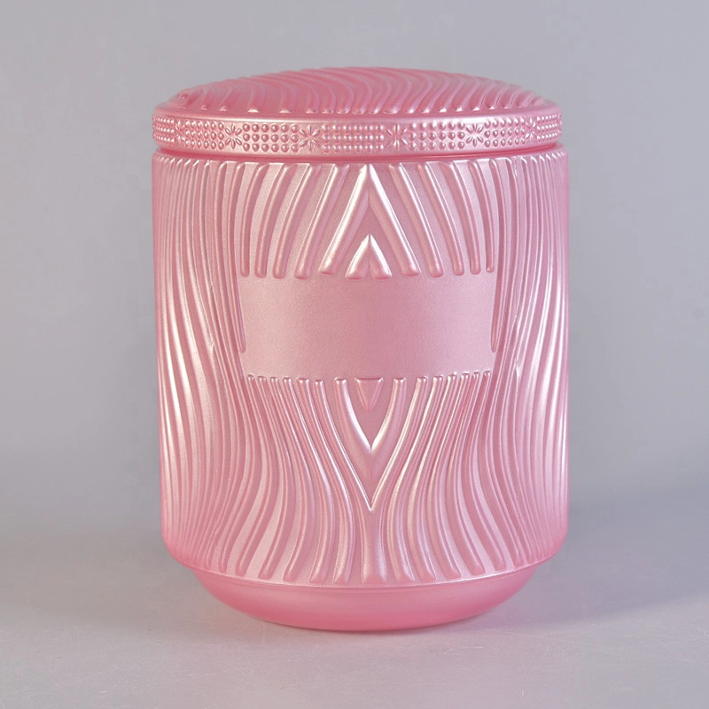 Luxury glass candle jar with lid for candle making 7 oz 8 oz