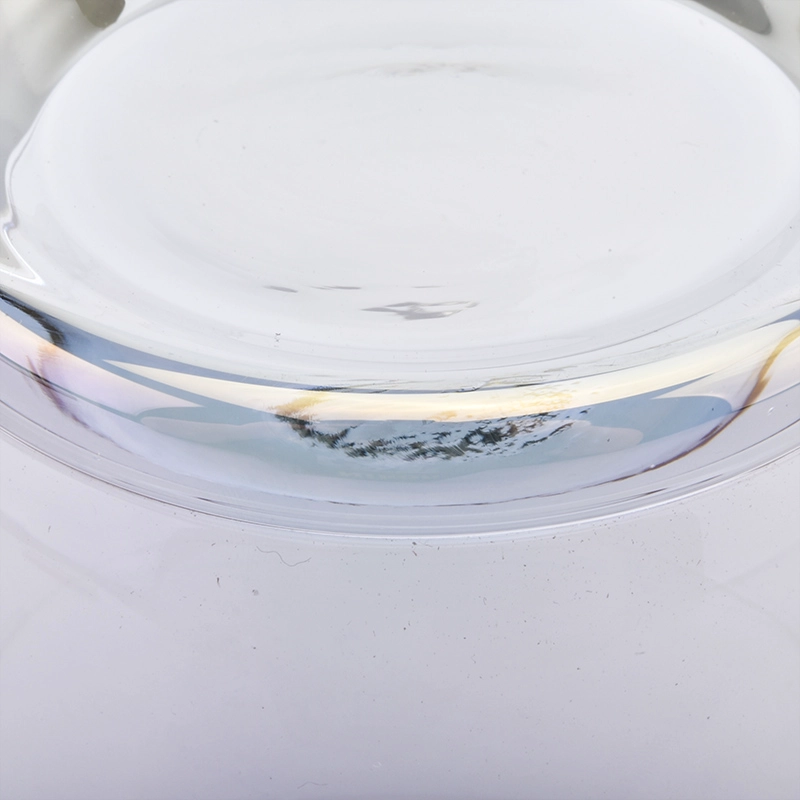 Luxury Cylinder Candle Glass Jar With Ion Plating