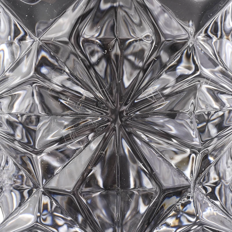 Crystal Embossed Glass Candle Holders Wholesale