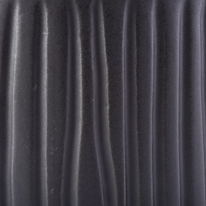 Popular black ceramic candle jars wholesale