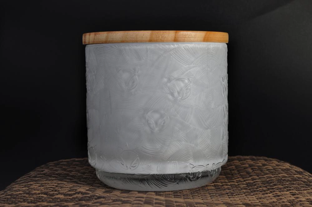Black glass candle jars wholesale