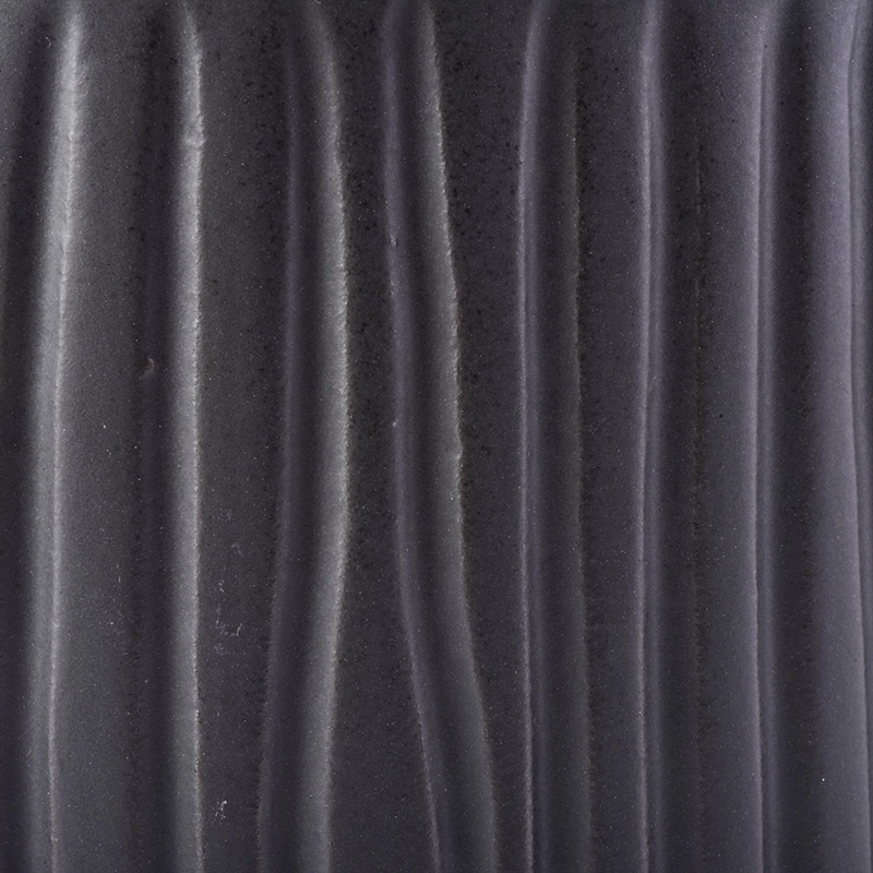 Popular black ceramic candle jars wholesale